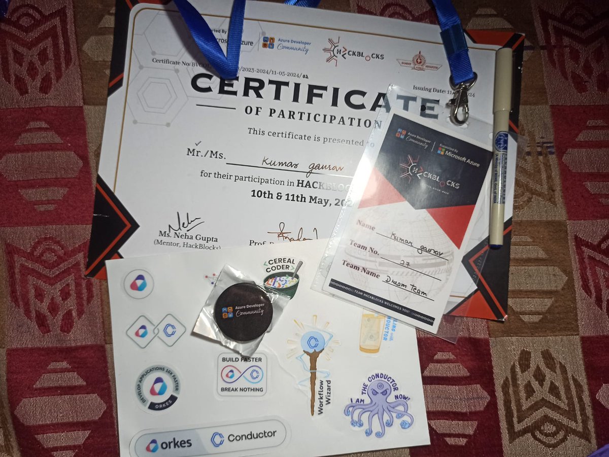 imkrg's tweet photo. I am extremely thrilled to announce that our team, Dream Team, emerged as the Grand finalists in @HackBlocks 1.0 and got shortlisted among the top 20 teams out of 160+ teams and over 600+ participants .

The final round was held at the @Microsoft office in Gurugram. https://t.co/hVOPcXIHau