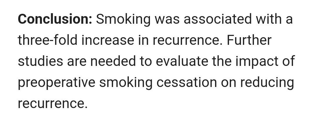 buff.ly/3QIujeH The impact of smoking on #InguinalHernia repair outcomes: a meta-analysis of multivariable-adjusted studies. #HerniaSurgery #GroinHernia