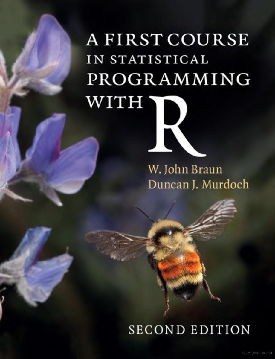 Having a strong grasp of statistical programming is essential for individuals in the data analysis, research, and decision-making fields. 
pyoflife.com/a-first-course…
#DataScience #Rstats #datascientists #statistics #Mathematics #DataAnalytics #r #programming