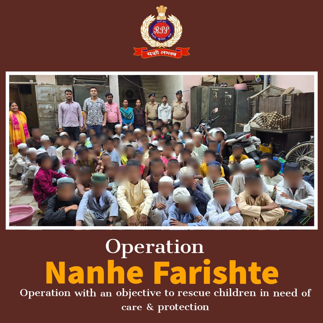 #OperationNanheFarishte- a pledge to protect and empower children.
#RPF Prayagraj rescued 93 minor children from potential exploitation and ensured their safety with #ChildHelpLine.
Protecting children is a duty we all share.
#EveryChildMatters #SentinelsOnRail #WeServeAndProtect