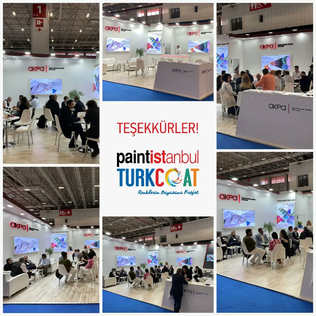 akpakimya's tweet photo. Tüm ziyaretçilerimize Paint İstanbul &amp; Turkcoat fuarında gösterdikleri ilgiden ve desteklerinden dolayı teşekkür ederiz. Bir sonraki fuarda görüşmek üzere. 

#AKPAKimya #paintistanbul #Turkcoat https://t.co/hESTTdwYew