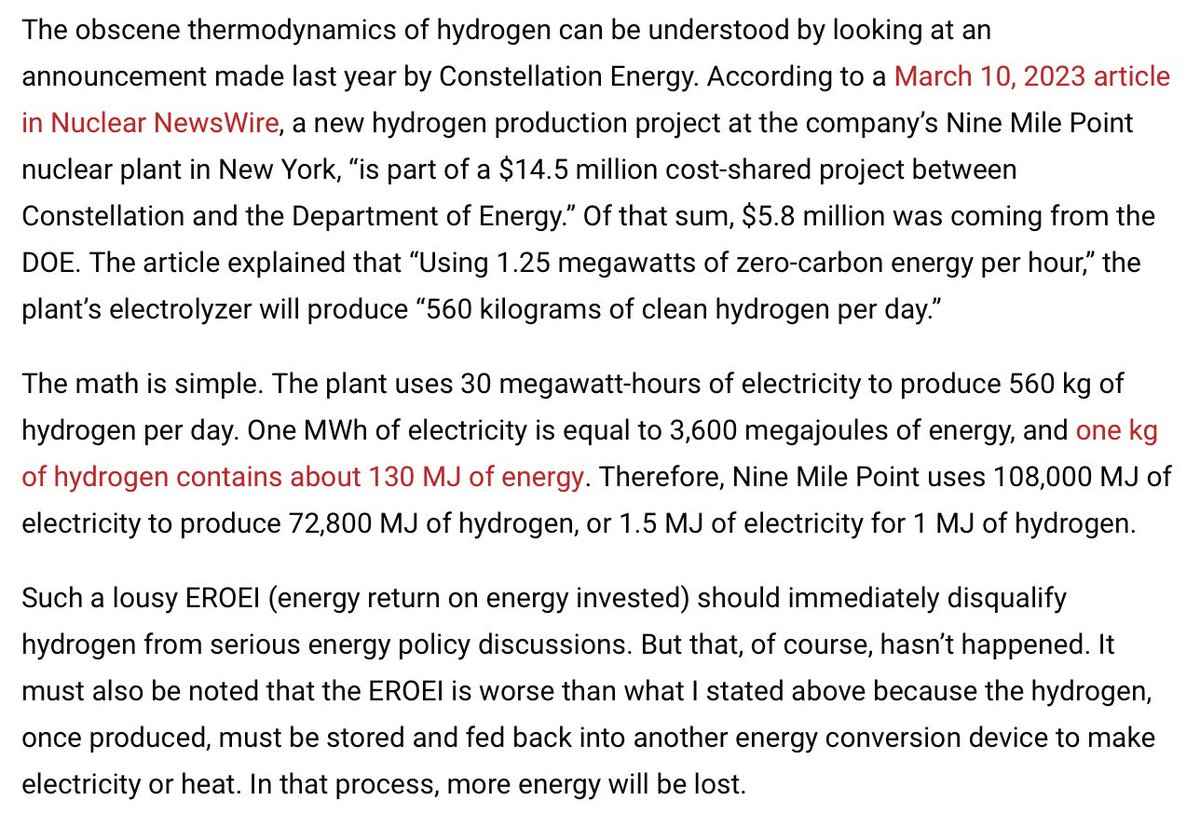 The insanity of the hydrogen “economy”.
#RenewableEnergy #Renewables #CostofNetZero #ClimateScam #Hydrogen 

wattsupwiththat.com/2024/05/12/the…