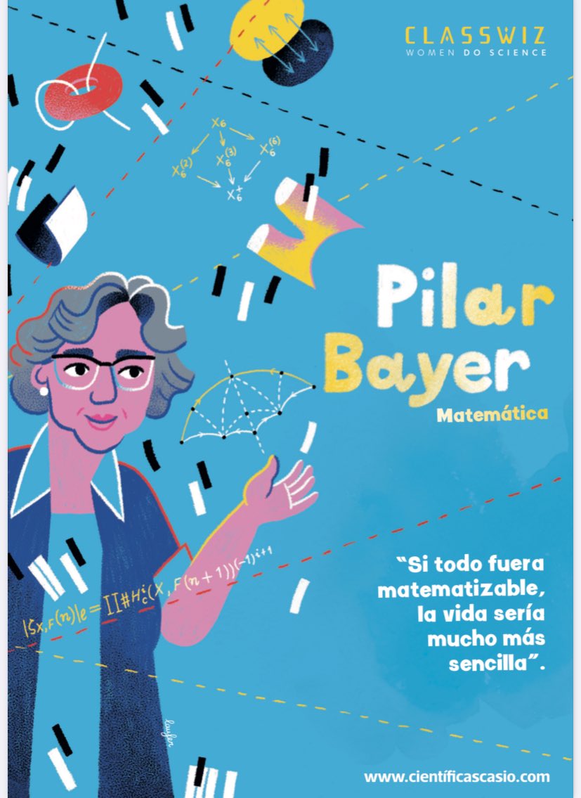 🧮 “Si todo fuera matematizable, la vida sería mucho más sencilla” 🤩 Qué orgullo ver a nuestra académica y matemática Pilar Bayer en este proyecto tan inspirador para las más jóvenes. 💪🏼 Gracias @CASIOedu por hacerlo posible @UniBarcelona cientificascasio.com/pilar-bayer