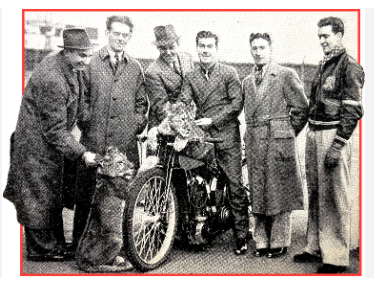 On this day #OTD @wembleystadium. The day after #Cornation festivities the Wembley Lions #Speedway team belatedly begin their home fixtues v New Cross. Always delayed by Stadium commitments 1937 home fixtures saw two Lion Cub mascots appear, looked after by mechanic Cyril Spinks