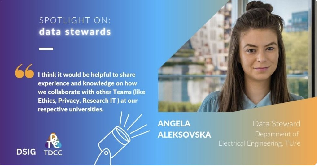 Mijke Jetten๐ฑ (@jettenmijke) on Twitter photo ๐ฆSPOTLIGHT ON #datastewards Angela Aleksovska
<a href="/TUeindhoven/">TU Eindhoven</a>: "It would be helpful to share experiences and knowledge on how we collaborate with other Teams (Ethics, Privacy, Research IT) at our respective universities." tdcc.nl/spotlight-on-aโฆ Series: tdcc.nl/category/spotlโฆ ๐ฆSPOTLIGHT ON #datastewards Angela Aleksovska
<a href="/TUeindhoven/">TU Eindhoven</a>: "It would be helpful to share experiences and knowledge on how we collaborate with other Teams (Ethics, Privacy, Research IT) at our respective universities." tdcc.nl/spotlight-on-aโฆ Series: tdcc.nl/category/spotlโฆ