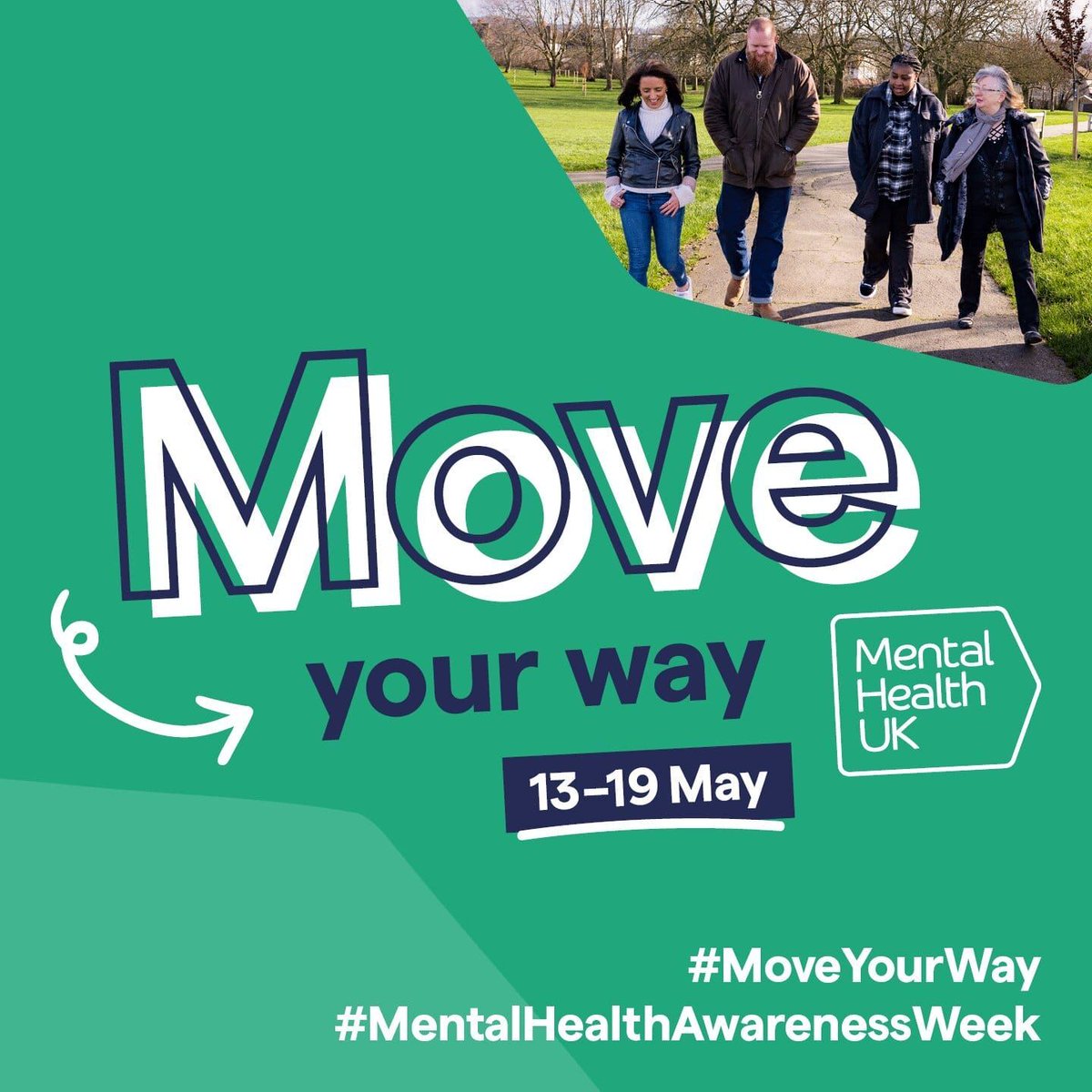 Today is the start of #MentalHealthAwarenessWeek 2024! This year's theme is “Movement: moving for our mental health” 🏃 Being physically active is great for our bodies & minds. Click here for some guidance & top tips ⬇️ buff.ly/3yaSP1T #MoveYourWay