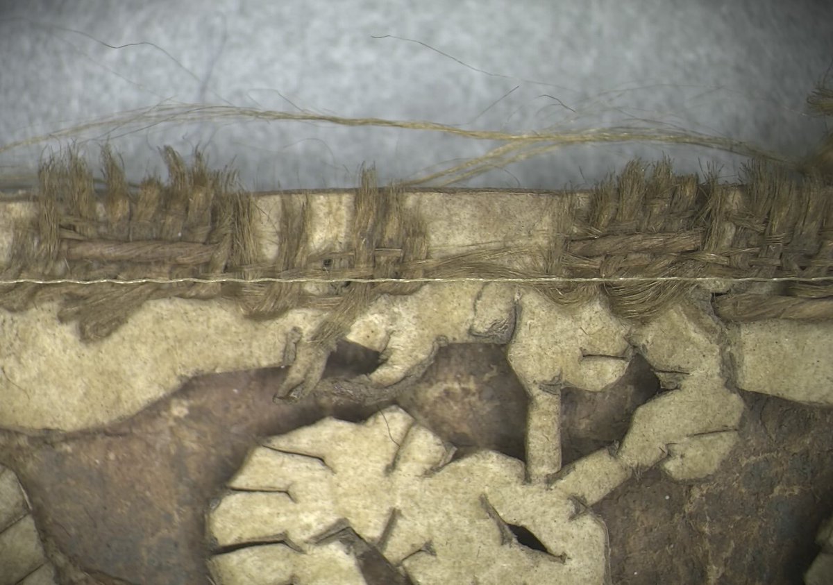 TheJohnRylands's tweet image. Our conservators have been testing adhesives on a range of materials to devise a plan for treating loose fragments of ribbon on the #rylandsmegillah. Individual threads cast in adhesive will hold pieces in place to prevent loss in the future. @SeeTheTreasures #TextileConservation