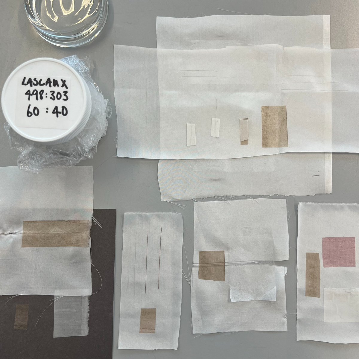 TheJohnRylands's tweet image. Our conservators have been testing adhesives on a range of materials to devise a plan for treating loose fragments of ribbon on the #rylandsmegillah. Individual threads cast in adhesive will hold pieces in place to prevent loss in the future. @SeeTheTreasures #TextileConservation