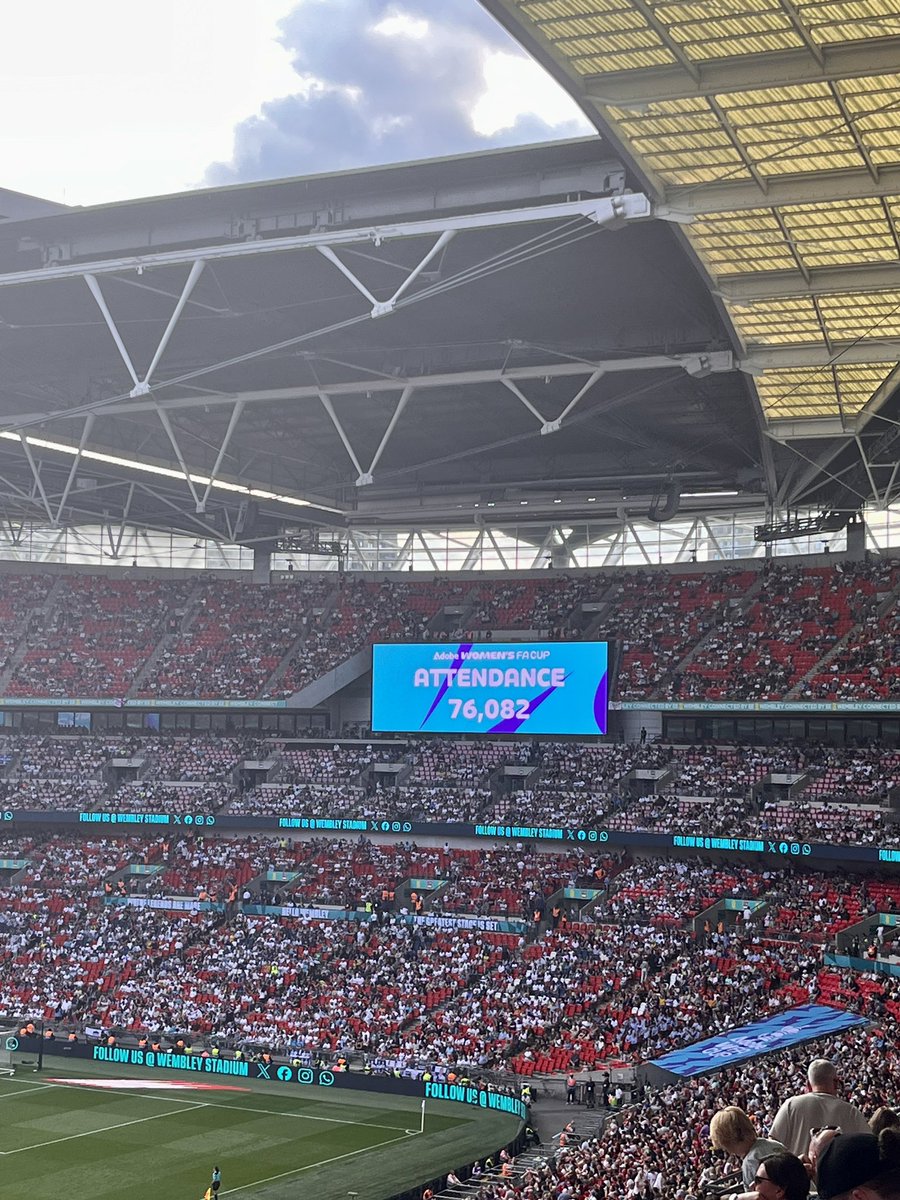 ⚽️ had a brilliant time at the @Adobe FA Cup final yesterday at @wembleystadium as a guest of the @premierleague. atmosphere was amazing! #WomenInFootball #WembleyAgainOle #FansForDiversity