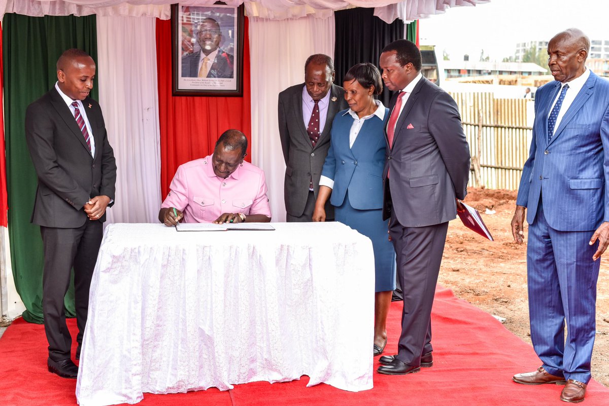 EDUCATION Cabinet Secretary Ezekiel Machogu today morning accompanied His Excellency President William Ruto to the Lenana School Primary for an inspection tour of the school opening also official launch of the institution.@machoguezekiel @TSC_KE @KNECKenya @Bettymuganda17