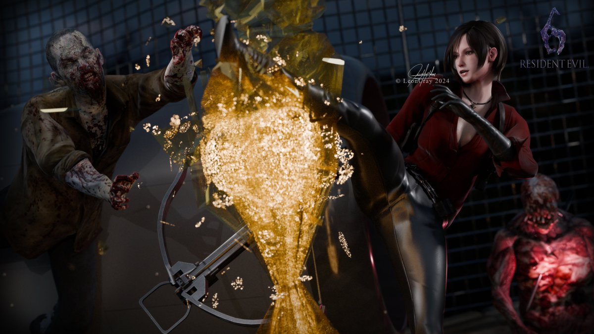 LeonCray_'s tweet photo. Resident Evil 6 will always have a special place in my heart, it's take me through a lot. Thank you.
Remake version of Combo!, an old render I made

#ResidentEvil #AdaWong #ResidentEvil6 #3dart #CGI #render #ResidentEvil9 #Residen https://t.co/2xras4mOo6