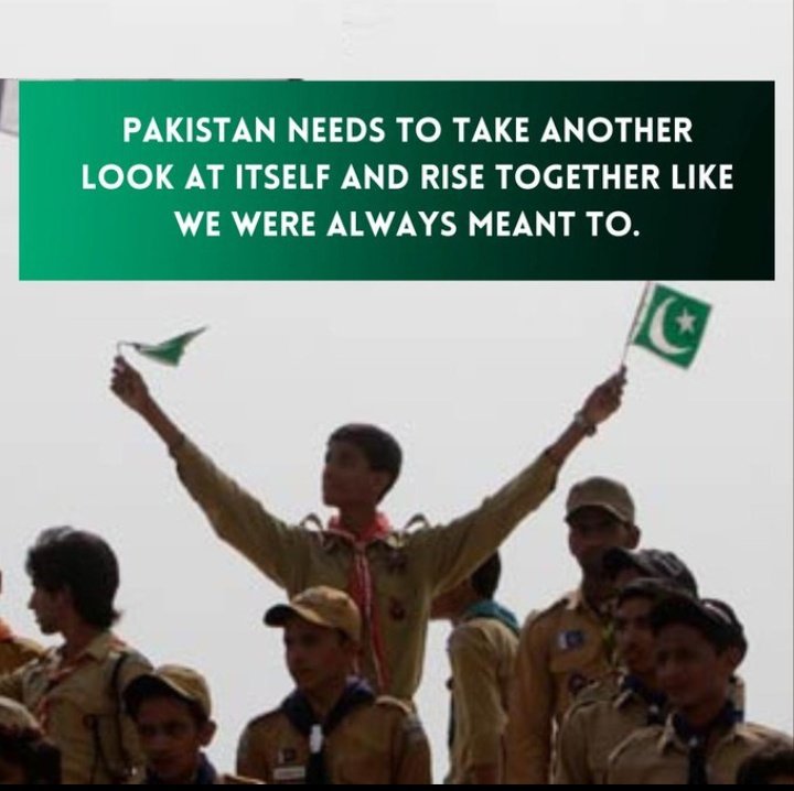 #ترقی_کرےگا_پاکستان 
Pakistan needs to take another look at itself and rise together like we were always meats to