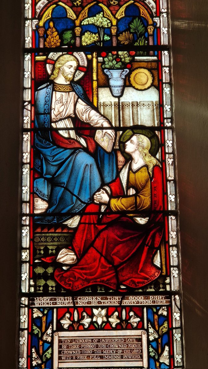 Stained glass window at Margam Abbey, in memory of Mary Theresa Talbot. Died 1861.