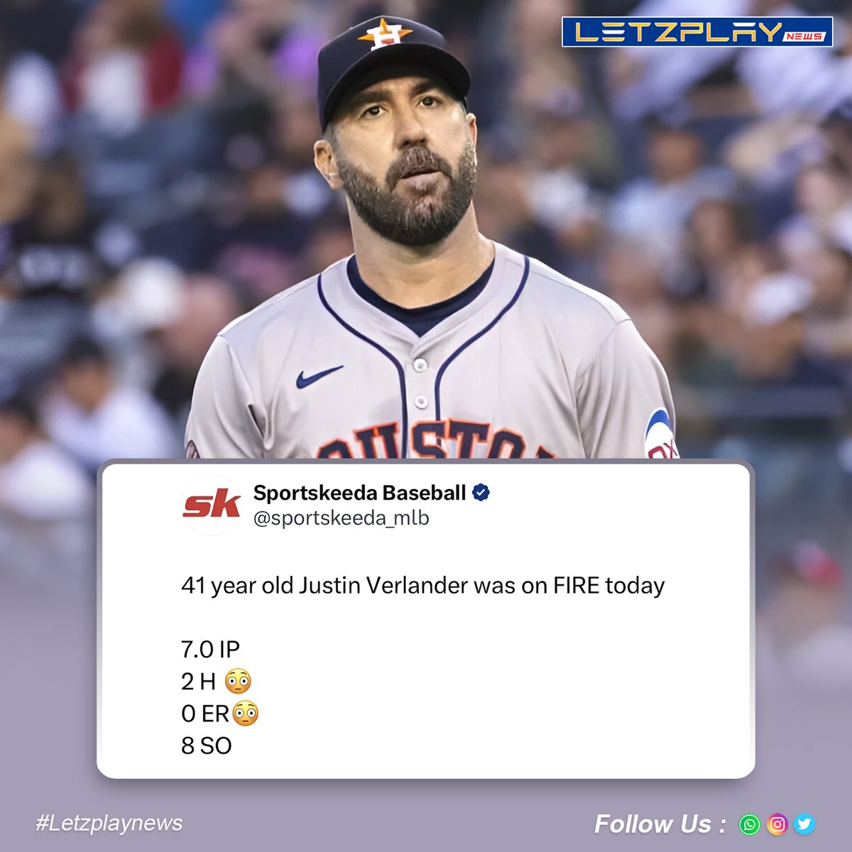 🚀 Vintage Verlander was in full force today, leaving fans in awe with his exceptional performance! 😤🔥

Houston Astros rejoice as their star pitcher delivers a masterclass on the mound! ⚾

#JustinVerlander #HoustonAstros #MLB #BaseballFever #PitchingMasterclass #AstrosNation🌟