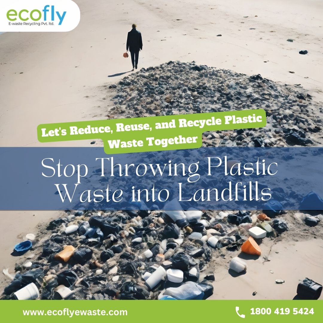 Join the Movement: Stop Throwing Plastic Waste into Landfills 🚫 
Take Action Today for a Greener Tomorrow - Let's Reduce, Reuse, and Recycle Plastic Waste Together ♻️ #StopPlasticPollution #Ecoflyewaste #Notolandfills #Plasticwaste #Cleanindia #Ewaste #Recycing #ewasterecycle