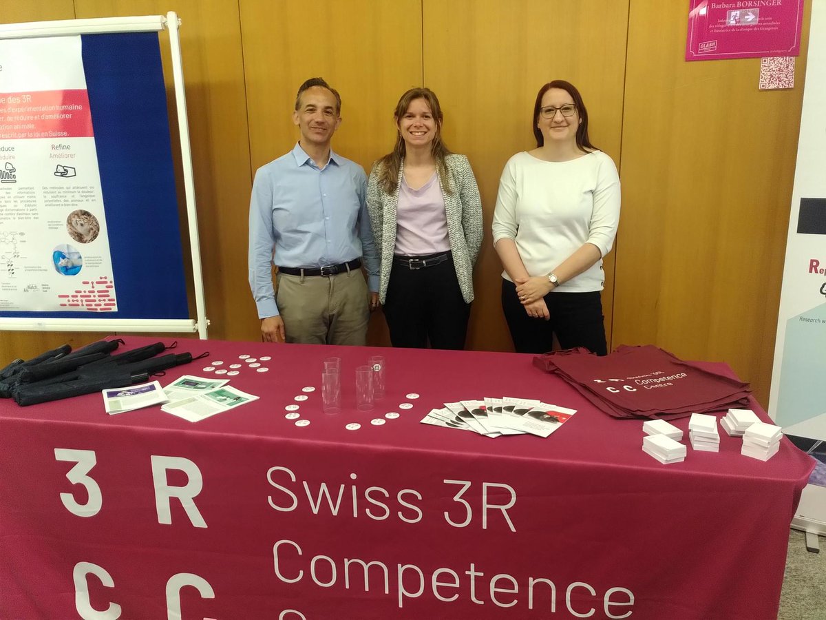 Today we are at the conference « Conscience animale et perception de la douleur » in Geneva talking about the ethical dilemma for society raised by the use of animals in research. Meet us at the break of the conference to get to know more about #3Rs in Switzerland! @UNIGEnews