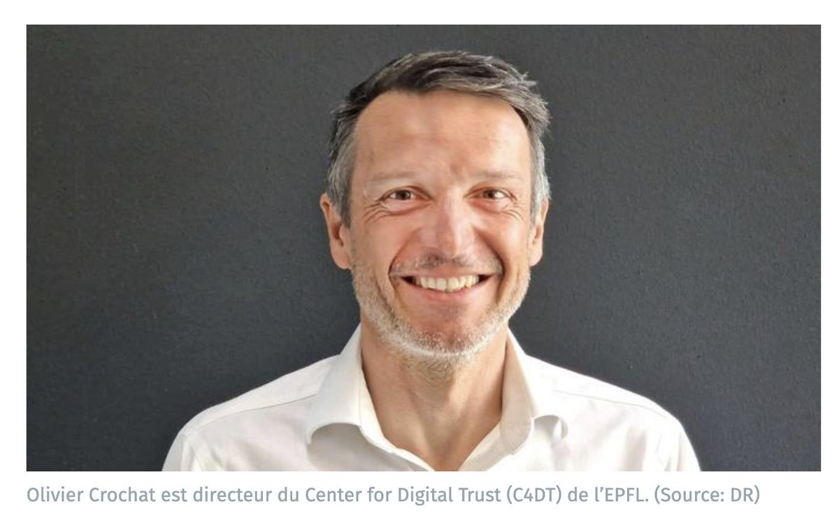 Confiance & innovation | Olivier Crochat, Center for Digital Trust: «Les gens tendent à ne voir que le côté négatif de l’innovation» bit.ly/4b9MeTQ via @ictjournal #TrustValleyCH #digitalTrust #cybersecurity @C4DT_EPFL @lennig