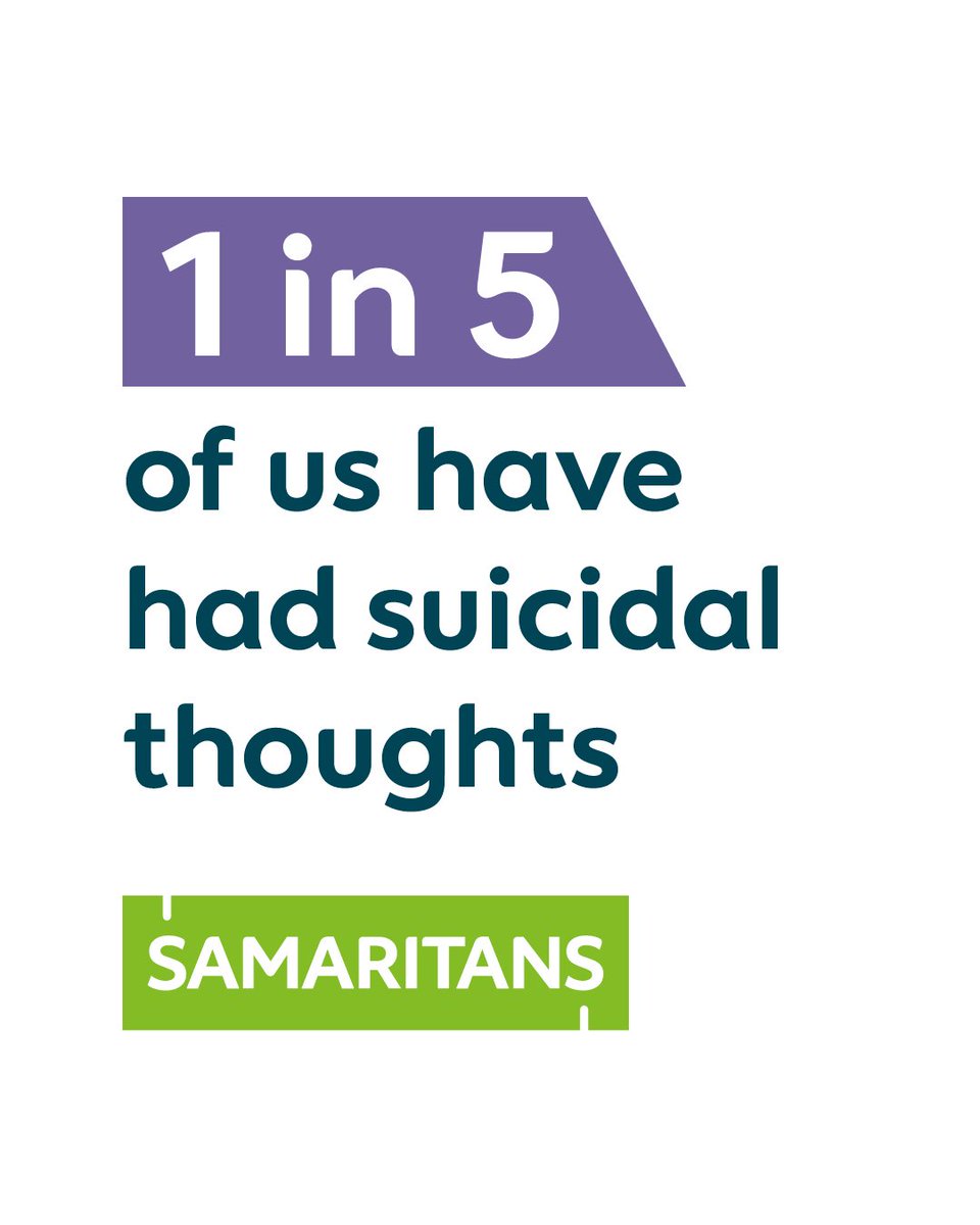1 in 5 of us have had suicidal thoughts. Talking openly about it can help us break down barriers that stop people from getting support. Help us smash the stigma around suicide this #MentalHealthAwarenessWeek