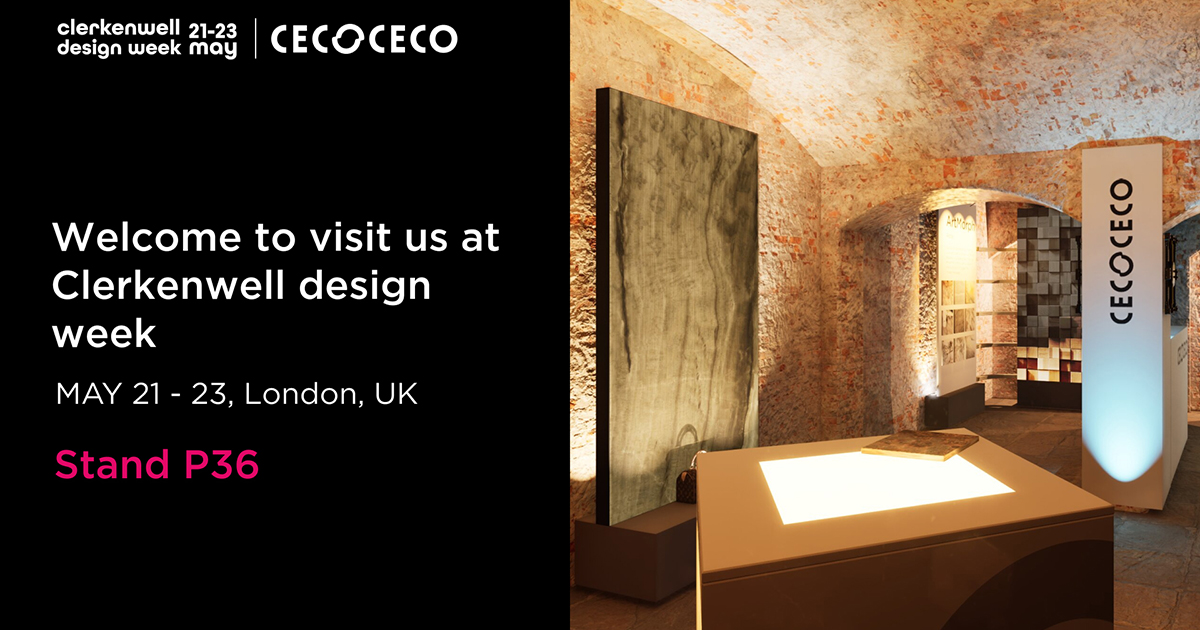 cecocecopro's tweet photo. Light up your creative spark at Clerkenwell Design Week with CECOCECO! 
Join us at Stand P35 for a journey through the intersection of history and innovation.
#CDW #CDW2024 #clerkenwell #clerkenwelldesignweek #cecoceco #artmorph #interiordesign https://t.co/i2fT0mHE1F