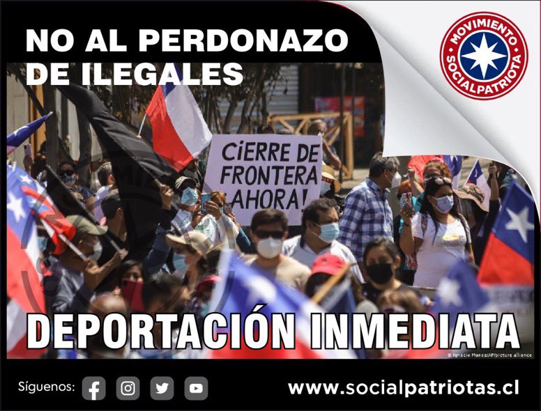 #ParoNacional 
EXIGIMOS CIERRE DE FRONTERAS Y DEPORTACIONES MASIVAS AHORAAAA ‼️‼️

#ChilePrimero #Paro 
 #Paro #socialpatriotas 
#ParoNacional13deMayo #ParoCamioneros 
Paro de camioneros va!✨