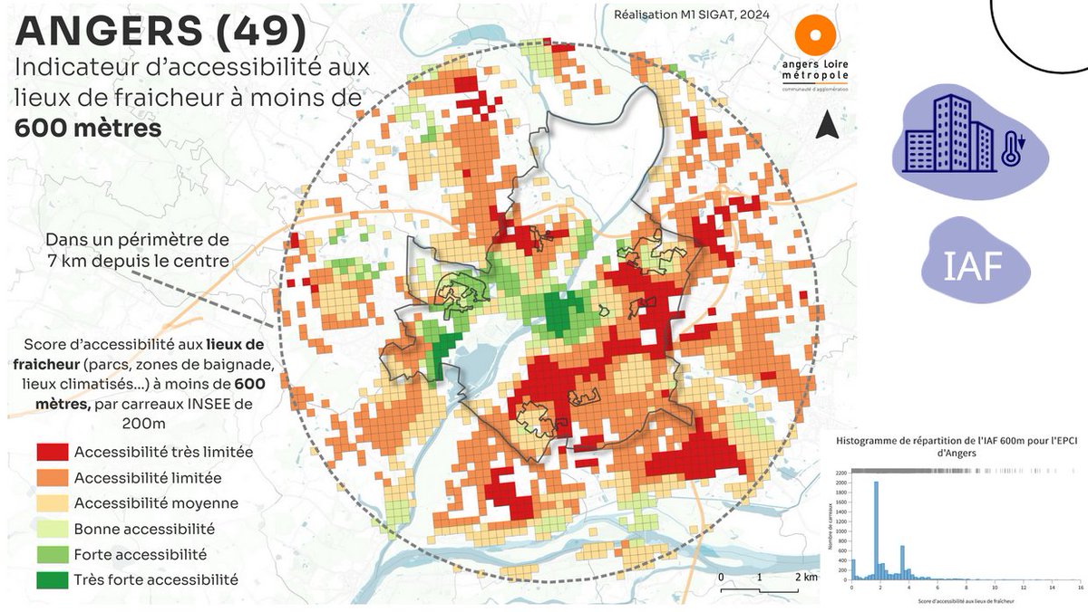 BorisMericskay's tweet photo. ☀️🏬 Pendant tout le semestre un groupe de M1 #géomatique @E_Sigat a travaillé sur le risque de canicule dans les Quartiers Prioritaires de la Ville par une approche données et SIG pour @resovilles 🗺

➡️Quelques résultats et méthodologie  : https://t.co/d7y35TtpPs https://t.co/kWDhsYpw3K