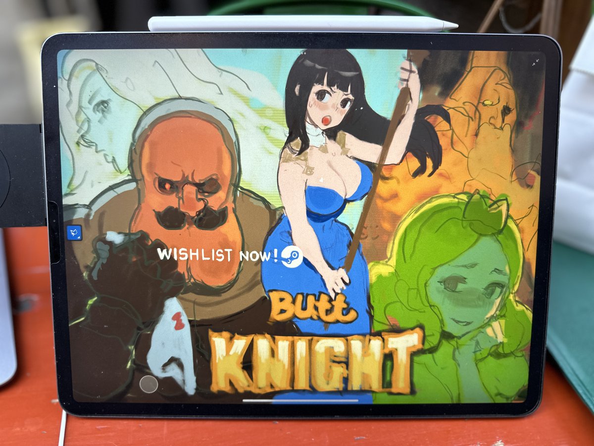 🍑Butt Knight🍑 I didn't have a 'SNES' when I was young.🥲 I think the strong envy of that time is now my 'creative energy'💡💪🏻 WISHLIST now! store.steampowered.com/app/2772820/Bu…