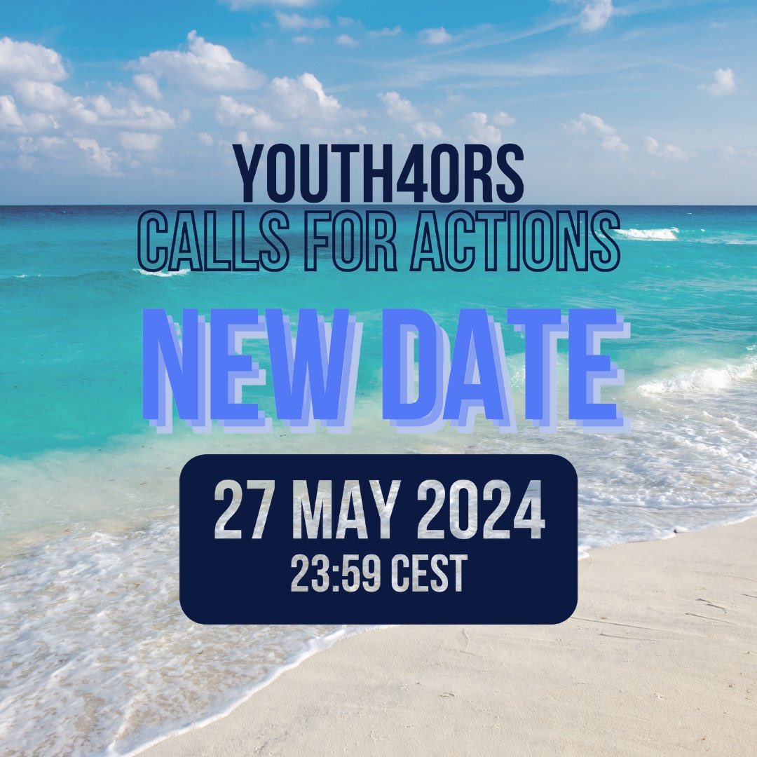 New deadline🔔 Calling all young people in #OutermostRegions! Your ideas & creative solutions can receive the necessary financial support, to make a positive change in your communities Submit your applications by May 27, 2024: youth4outermostregions.eu #YOUTH4ORs #EUinmyRegion