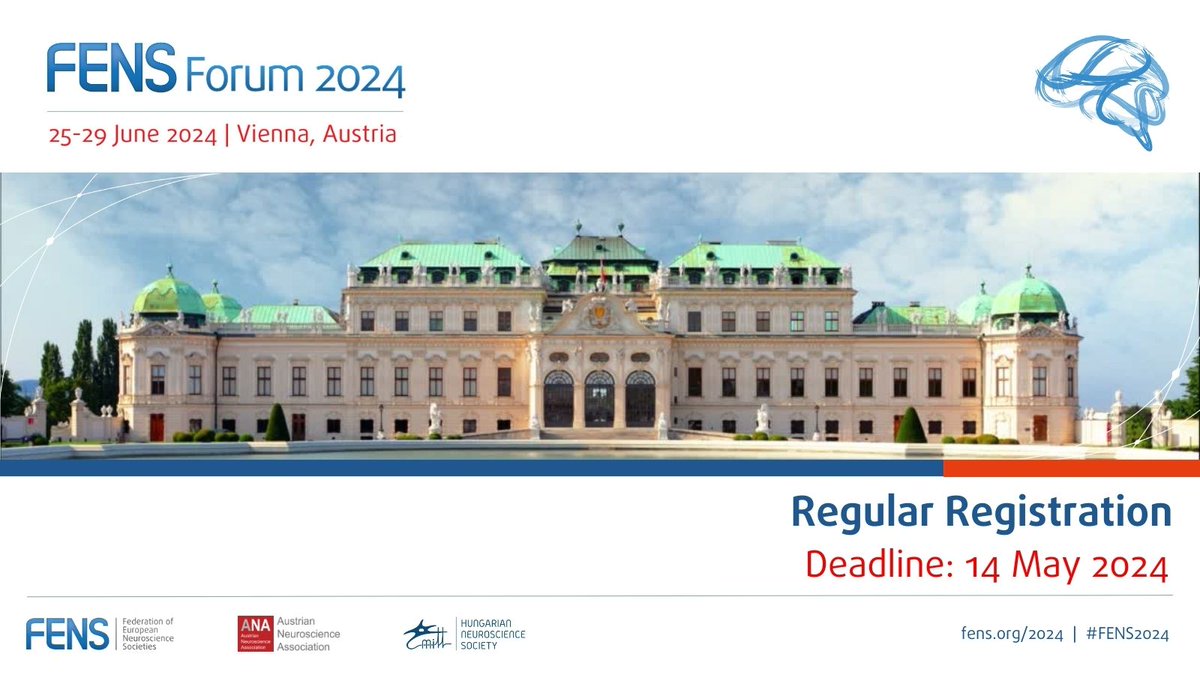 Regular registration fees for #FENS2024 closes TOMORROW! At FENS2024 you will enjoy an exciting programme of plenary and special #lectures, #scientific symposia, and so much more. 👉 Register now! loom.ly/_6uLSeY @AustrianNeuros1