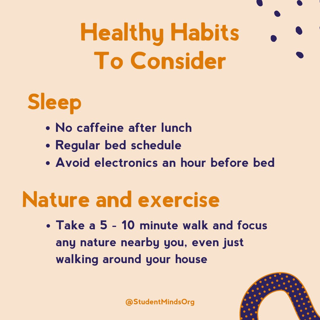 Student Minds (@studentmindsorg) on Twitter photo Today marks the start of #MentalHealthAwarenessWeek 🧡We're starting with tips on physical habits which can help with your mental health 🏃
Throughout the week, we’ll highlight important aspects of the importance of Student Mental Health.
#MomentsForMovement <a href="/mentalhealth/">Mental Health Foundation</a> Today marks the start of #MentalHealthAwarenessWeek 🧡We're starting with tips on physical habits which can help with your mental health 🏃
Throughout the week, we’ll highlight important aspects of the importance of Student Mental Health.
#MomentsForMovement <a href="/mentalhealth/">Mental Health Foundation</a>