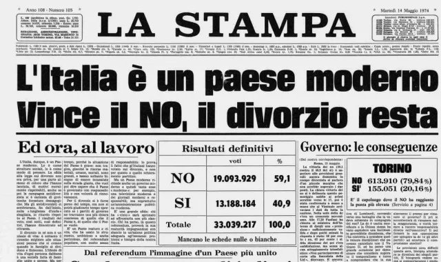 12/13 maggio 1974 'L'Italia è un paese moderno'