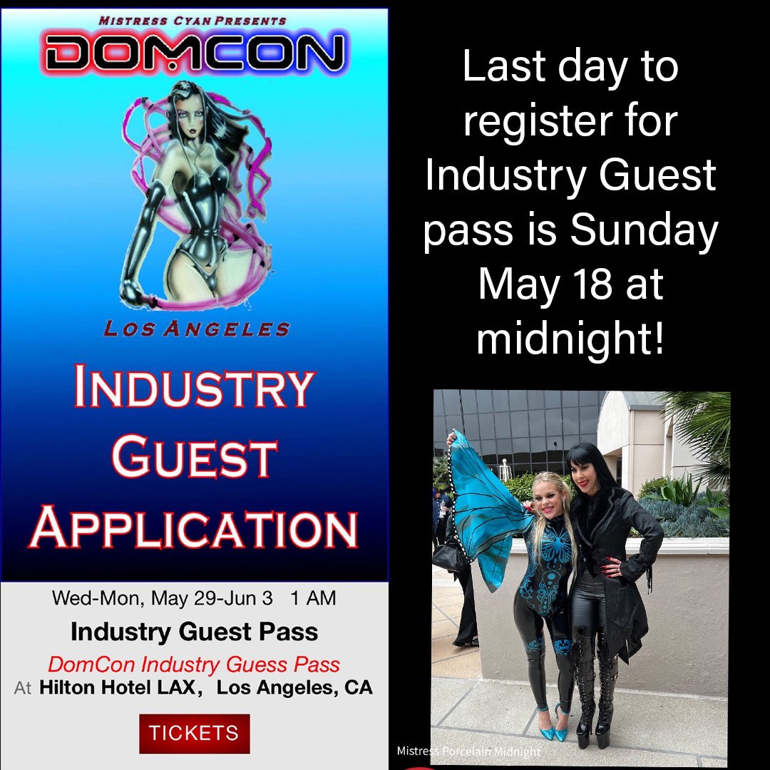 Industry Professionals get your pass to @DomConLA Sunday May 18th is the last day to register