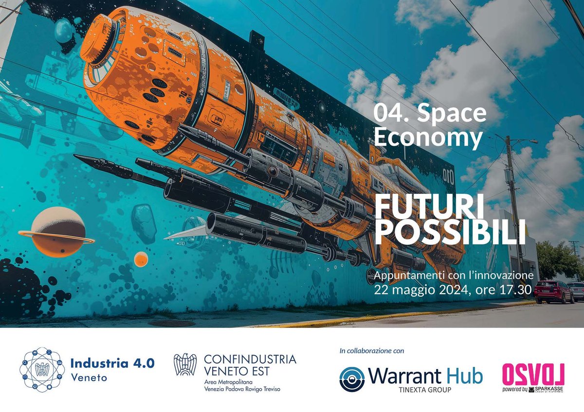 🗓️ 22 maggio 2024, ore 17.30
Webinar FUTURI POSSIBILI | Space Economy

Si aprono nuove frontiere per le imprese con questo settore in rapida crescita che richiede innovazioni tecnologiche e una visione tutta da costruire 🚀

Info e iscrizioni 🔗 tinyurl.com/45anr2n3