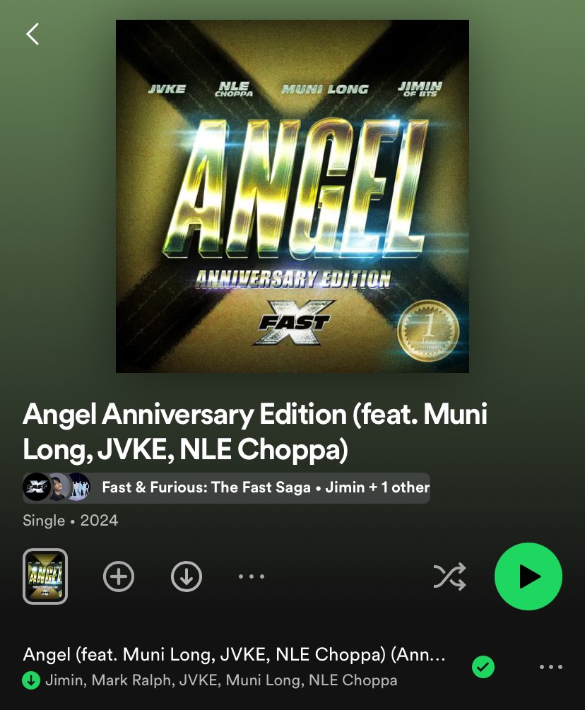 Jimin, Mark Ralph, Muni Long, JVKE, NLE Choppa's 'Angel (Anniversary Edition)' is available on Spotify. open.spotify.com/album/5v4WHupy…