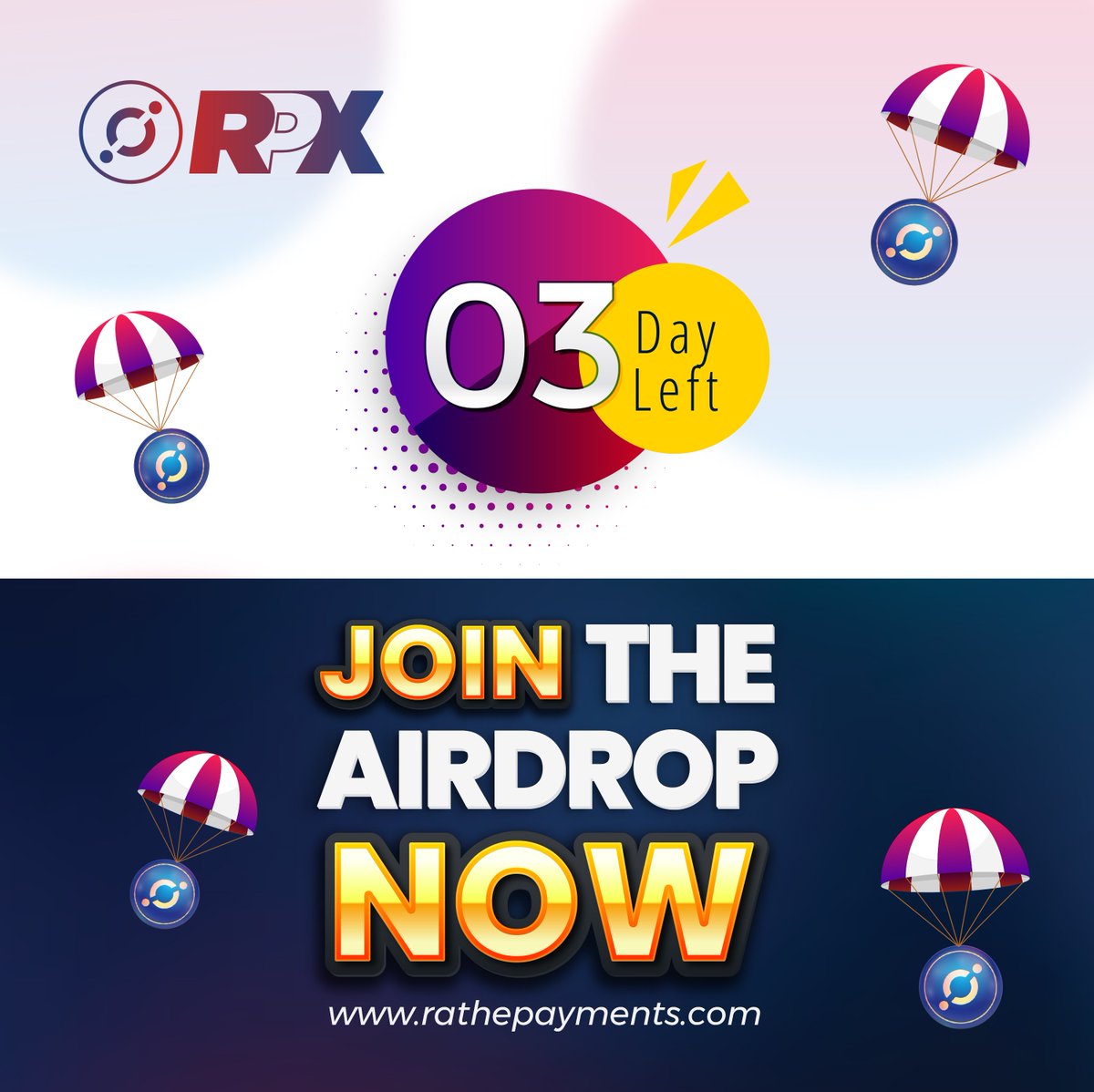 Rathepaytoken's tweet photo. Rathepay Token AIRDROP distribution will be on the 17th/05/2024. 3 days remaining dont be left out
#DORKLonBASE #RathepayToken #Coinbase #PEPEONBASE #cmstrending #BTC #10xonthemove #matic #TOT #BSCTrending https://t.co/wX5Atdlkxh