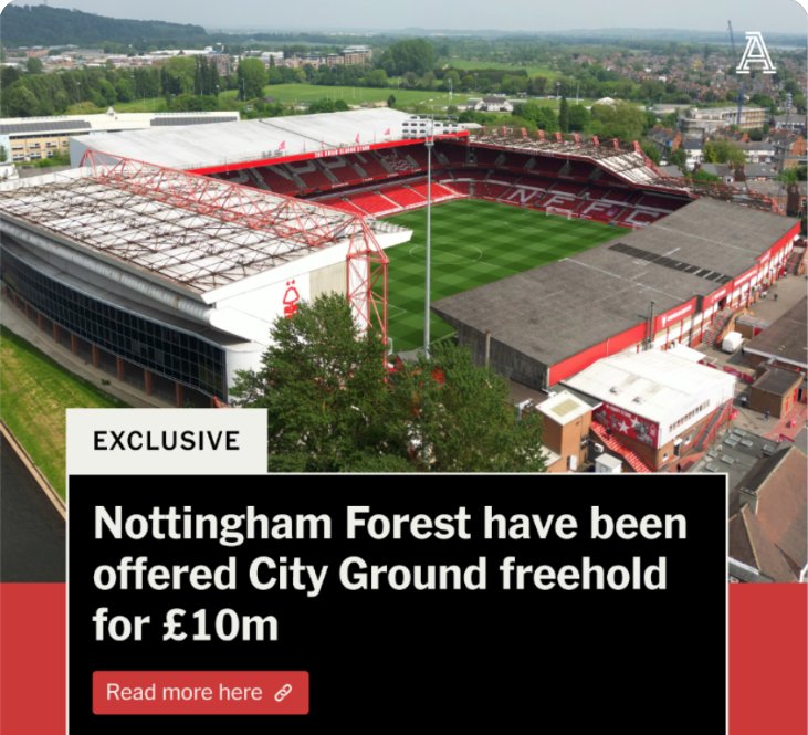 With the freehold available for Nottingham Forest to purchase at £10M, does this include the already proposed renovation of land that the Boat club and surrounding buildings occupie that we would need to redevelope the Main Stand. Or is it back to the drawing table? #NFFC 🔴🌳
