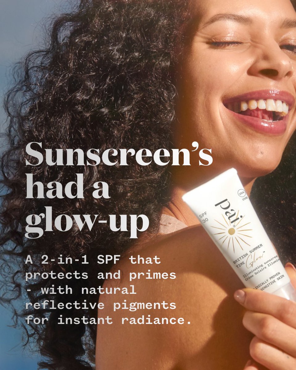 Sunscreen’s had a glow-up 😎 Meet our new 2-in-1 SPF that protects and primes - with natural reflective pigments for instant radiance 

#paiskincare #sensitiveskin #newlaunch #spf #bstglow #britishsummertime