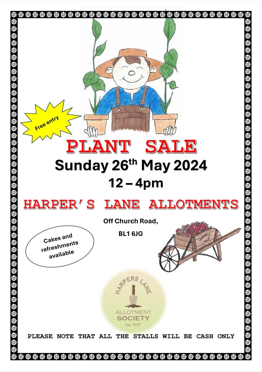 Plant Sale #Bolton #Allotments Please share 🌱