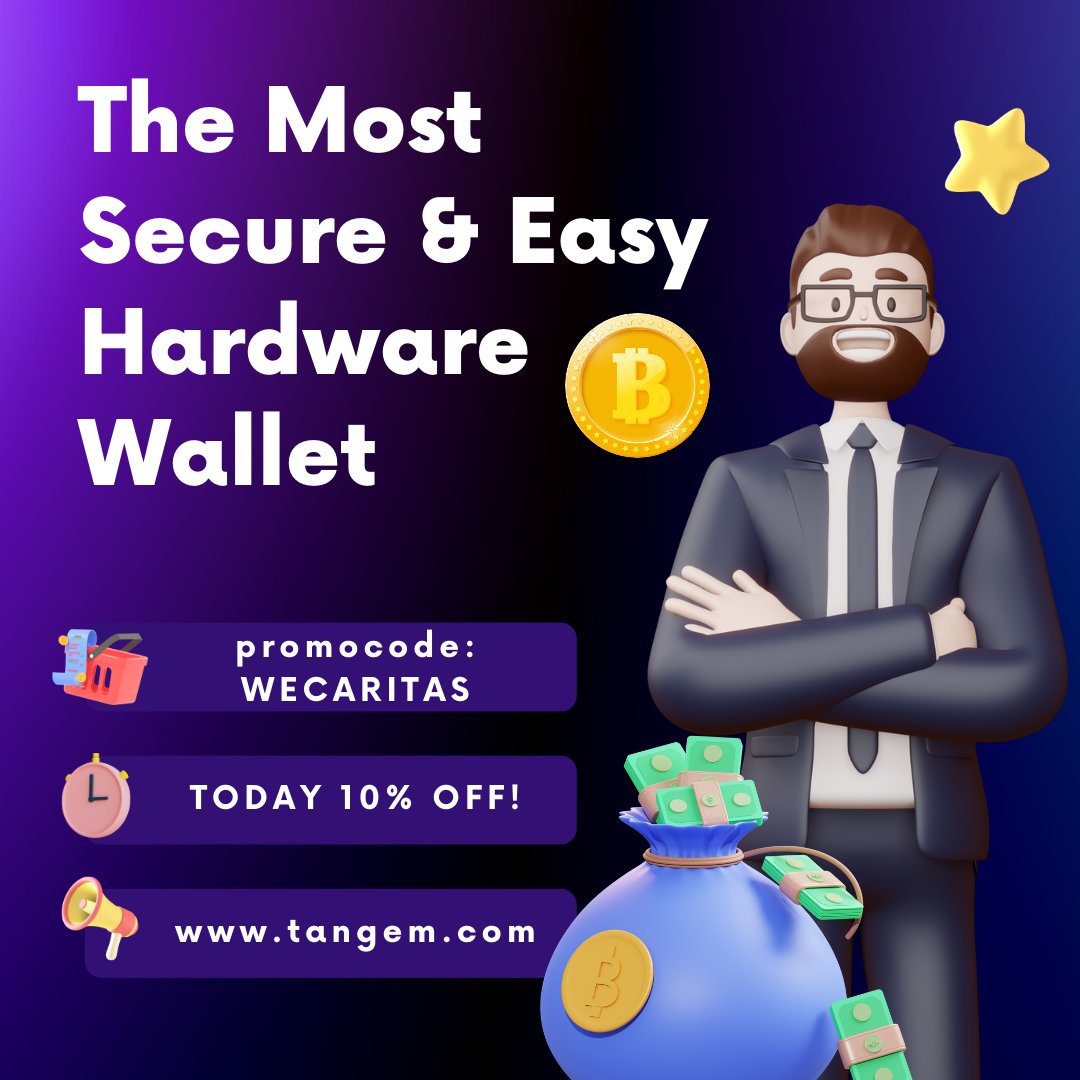 ⫸ ¡Consigue hoy la billetera cripto más segura y fácil de usar con un 10% de Descuento!

⫸⫸ Código promocional: WECARITAS

👉 tangem.com

#bitcoinwallet #cryptowallet #coldwallet #hardwarewallet #tangem #tangemwallet #bitcoins #promocion #Criptomonedas #CryptoNews