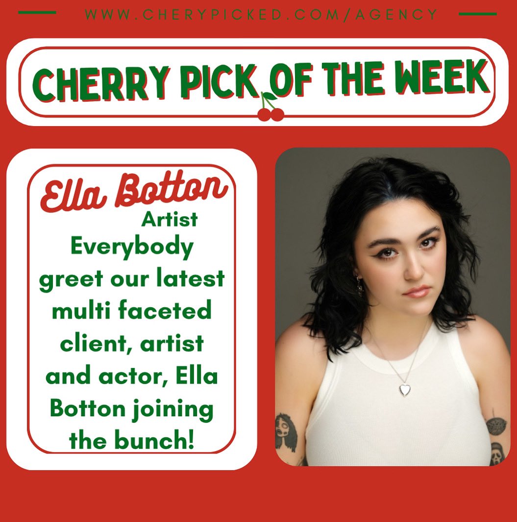 Welcome Ella !🥳🍒

#cherrypickoftheweek #cherrypickedtalent #talent #agent #agency #acting #singing #dancing #dance #music #talentagency #actingagent #reels #instagram #representation #agents #westend #theatre #filmandtv #audition #opencall #castingcall #industry #cherrypicked