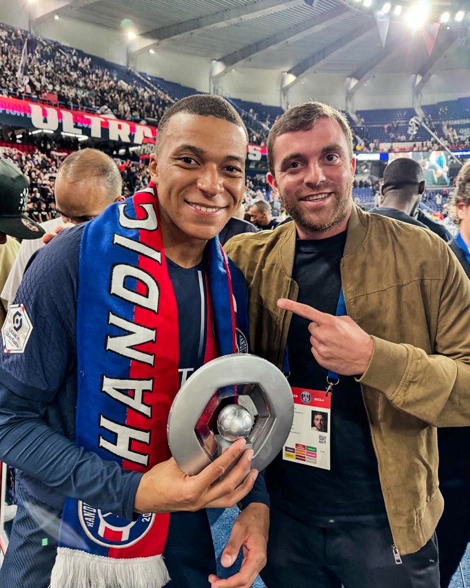 🚨 Here we go at Kylian Mbappé’s last game at Parc des Princes 🤩 Kylian Mbappé 🤝 Fabrizio Romano