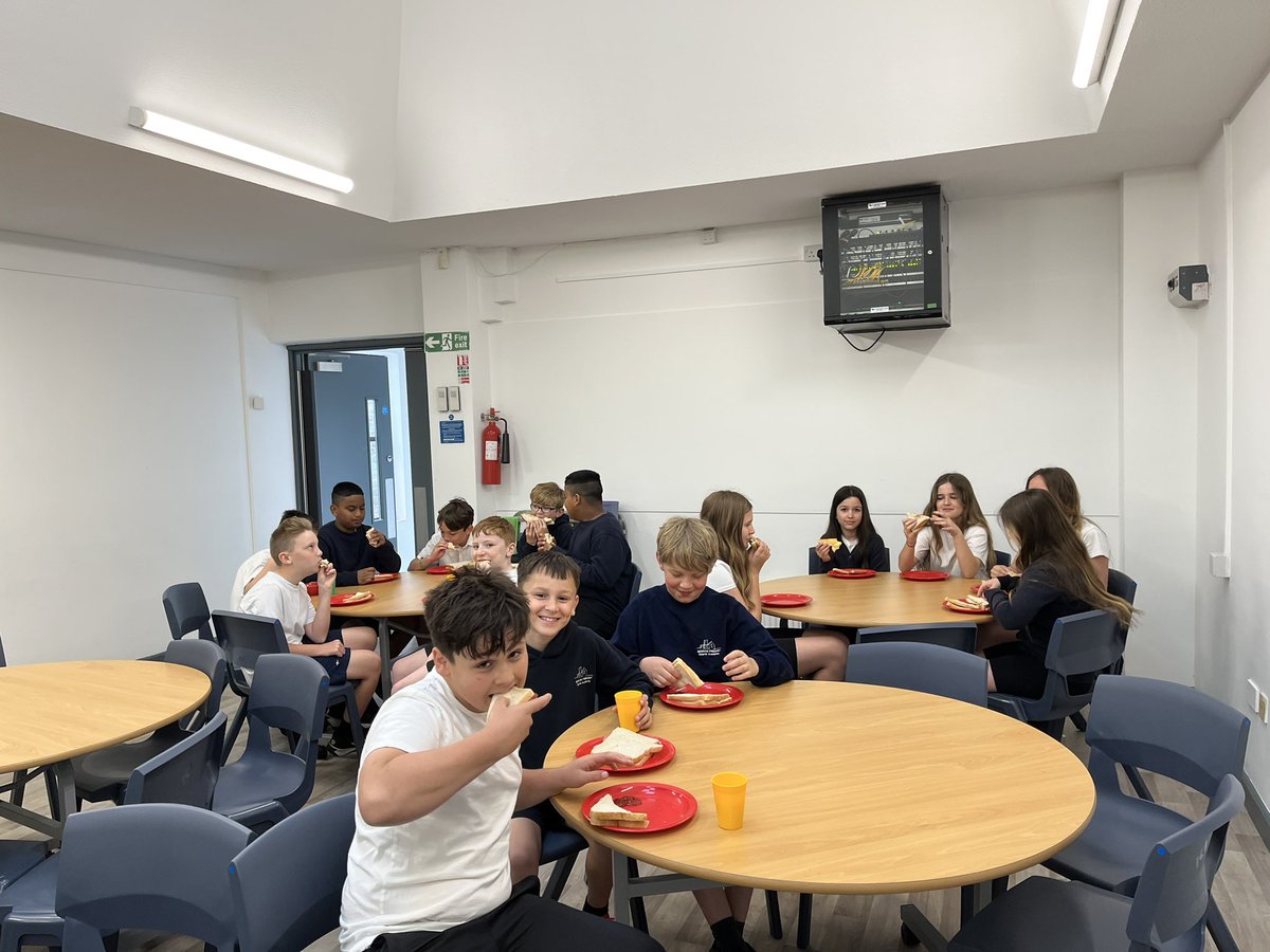 The first SATs breakfast of the week. Good luck to our Year 6 Crew!