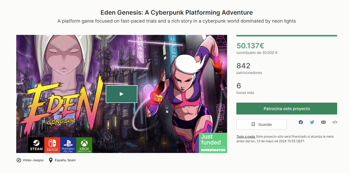 There are only a few hours left to get your hands on a piece of history from  <a href="/aeternathegame/">Aeternum Game Studios</a> and #EdenGenesis.
These rewards will no longer be available like the #Akira inspired cover among others...
#LastWarning it's now or now....
kickstarter.com/projects/aeter…