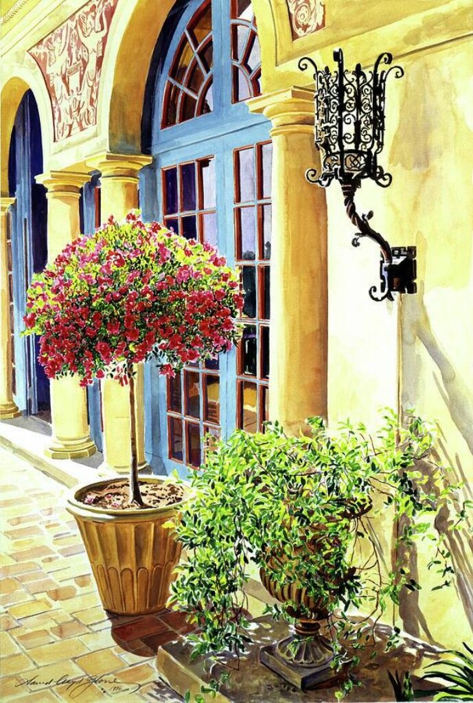 Painting by David Lloyd Glover 🖌️🌺🌿
#picture #ArtistOnX #LoveArt
#HappyNewWeek