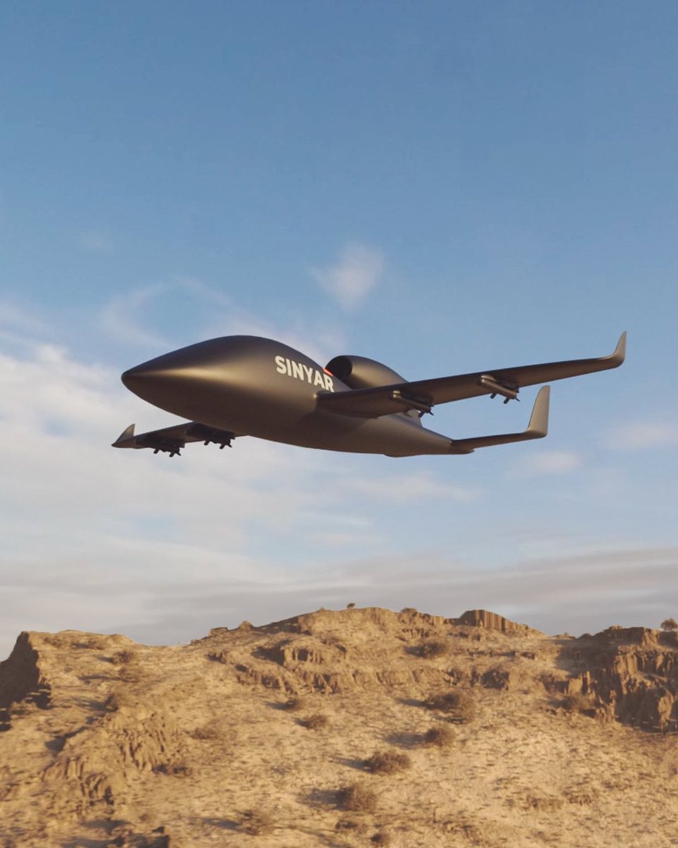 Cruising at 545 km/h and ascending to 30,000 ft, this jet-powered unmanned aircraft is engineered for high-flying missions. 🚀 Learn more about SINYAR at edgegroup.ae/solutions/siny… #EDGE #LeadingEDGE #Tech #FutureOfTech #Defence #DefenceTech #FutureOfDefence