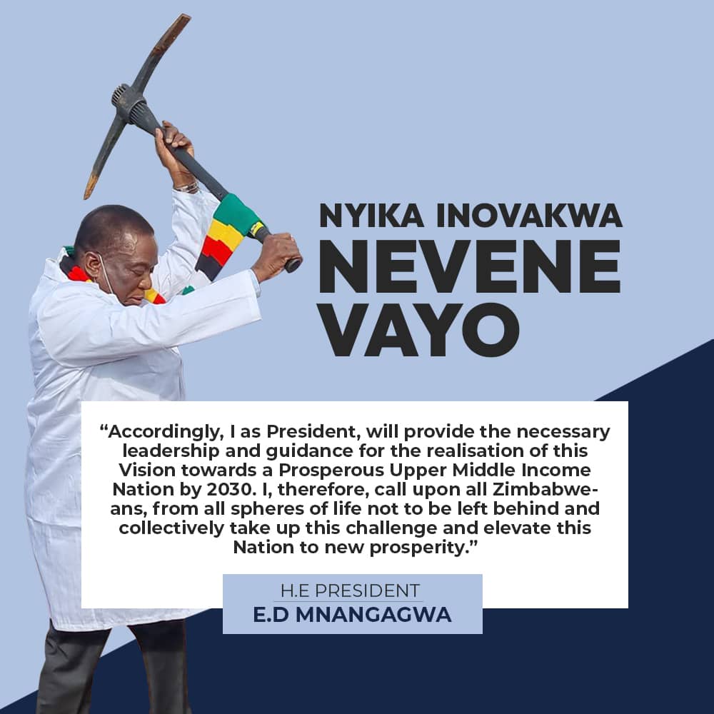 Under the Visionary leadership of HE @edmnangagwa - the Second Republic is fast-shaping Zimbabwe into a better country. Let's do more together - leaving noone & place behind & indeed Nyika inovakwa nevene vayo - a nation is built by its own people...@ZANUPF_Official @dereckgoto
