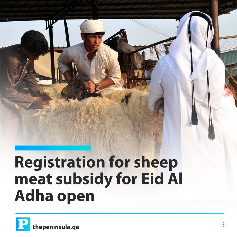 Registration for sheep meat subsidy for Eid Al Adha open Read more: s.thepeninsula.qa/nbjras #Registration #sheep #EidAlAdha #Qatar