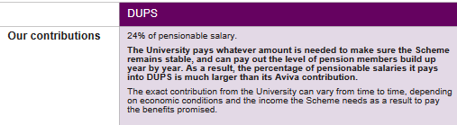 Yes, 'Your Pension Options Guide,' still (as of now) linked from here durham.ac.uk/about-us/profe…, makes VERY clear the advantages of a defined benefit pension with a much greater employer contribution rate. Precisely what they are now taking away for new staff.