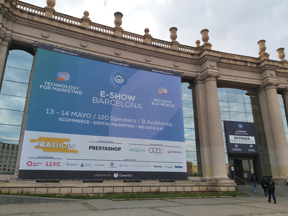 ZohoEspana's tweet photo. ¡Ya estamos en #eShowBCN!! 🎉
¡Ven a visitarnos a nuestro stand (A50) y descubre cómo desbloquear todo el potencial de tu empresa con nuestras soluciones de #software empresarial!
#eShow #eShow24 #Omnichannel #CX #NosVemosEnEshow #SaaS #CRM #Barcelona https://t.co/CeOhospZzN