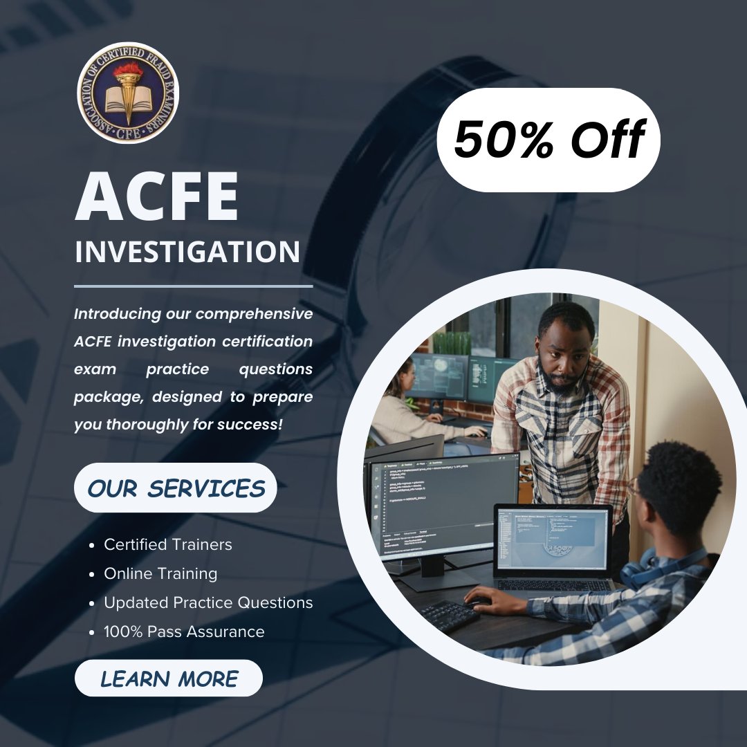 angelaa48859778's tweet photo. Unlocking the secrets of fraud detection, one investigation at a time. Excited to dive into the world of ACFE examination! 
Follow My Facebook Page: https://t.co/6yKaoLyHCk
#FraudDetection #InvestigationSkills https://t.co/fg4HzPTqwK