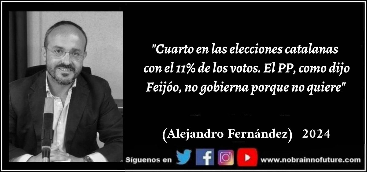 Alejandro Fernández (2024): 'Cuarto en las elecciones catalanas con el 11% de los votos. El PP, como dijo Feijóo, no gobierna porque no quiere' #alejandrofernandez #pp #ppcatalan #eleccionescatalanas #feijoo #cataluña #catalunya #12Mayo #partidopopular